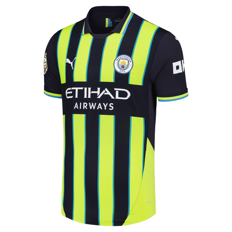 Erling Haaland Manchester City Puma 2024/25 Away Authentic Player Jersey - Navy