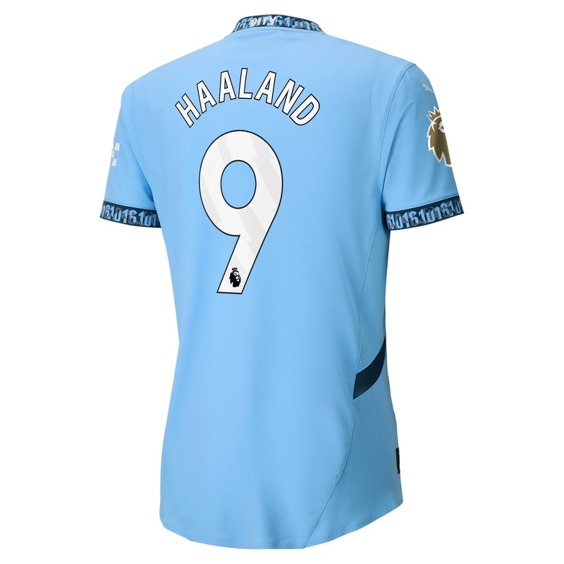 Erling Haaland Manchester City Puma 2024/25 Home Authentic Player Jersey - Light Blue