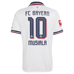 Jamal Musiala Bayern Munich adidas 2026/27 Away On-Field Jersey - White