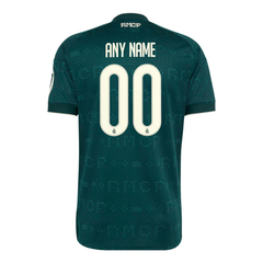 Emerald Green & Off-White Custom Soccer Jersey (Madrid)