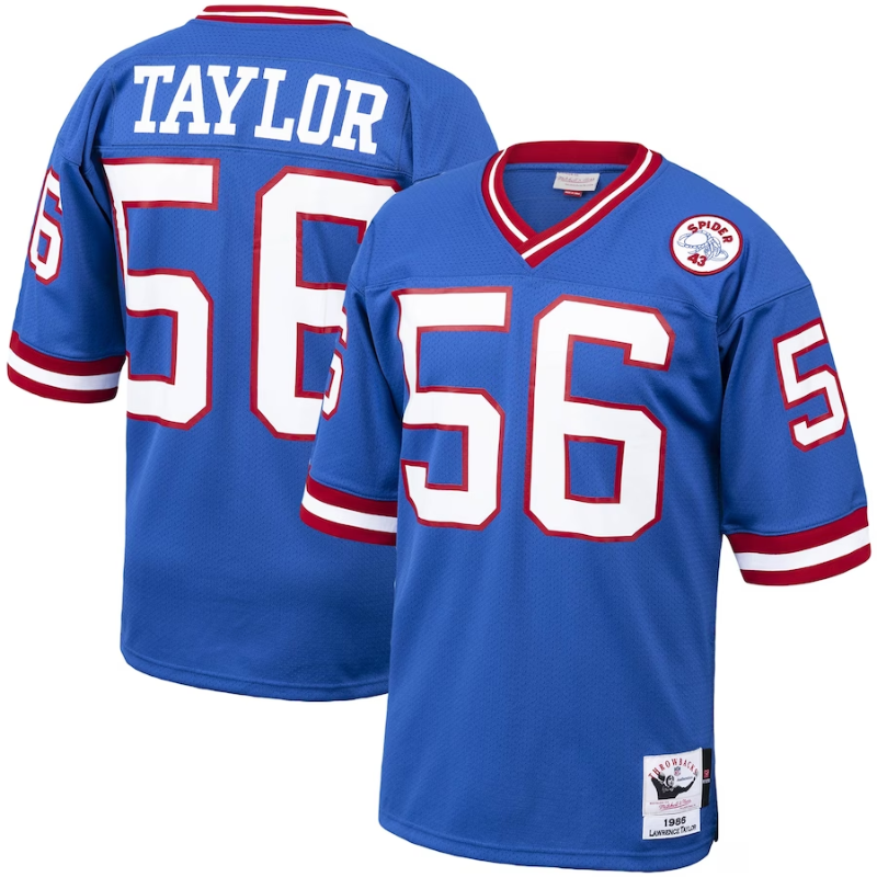 NFL Lawrence Taylor New York Giants 1986 Mitchell &amp; Ness Authentic Throwback Retired Player Jersey - Royal