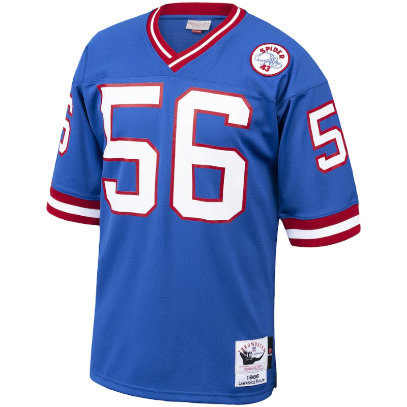 NFL Lawrence Taylor New York Giants 1986 Mitchell &amp; Ness Authentic Throwback Retired Player Jersey - Royal