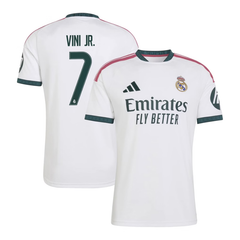 Jersey White & Dark Green Football Shirt (Vini J.r)