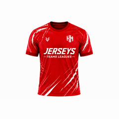 Jerseys Teams Leagues Red Performance Football Jersey – Crimson Edition