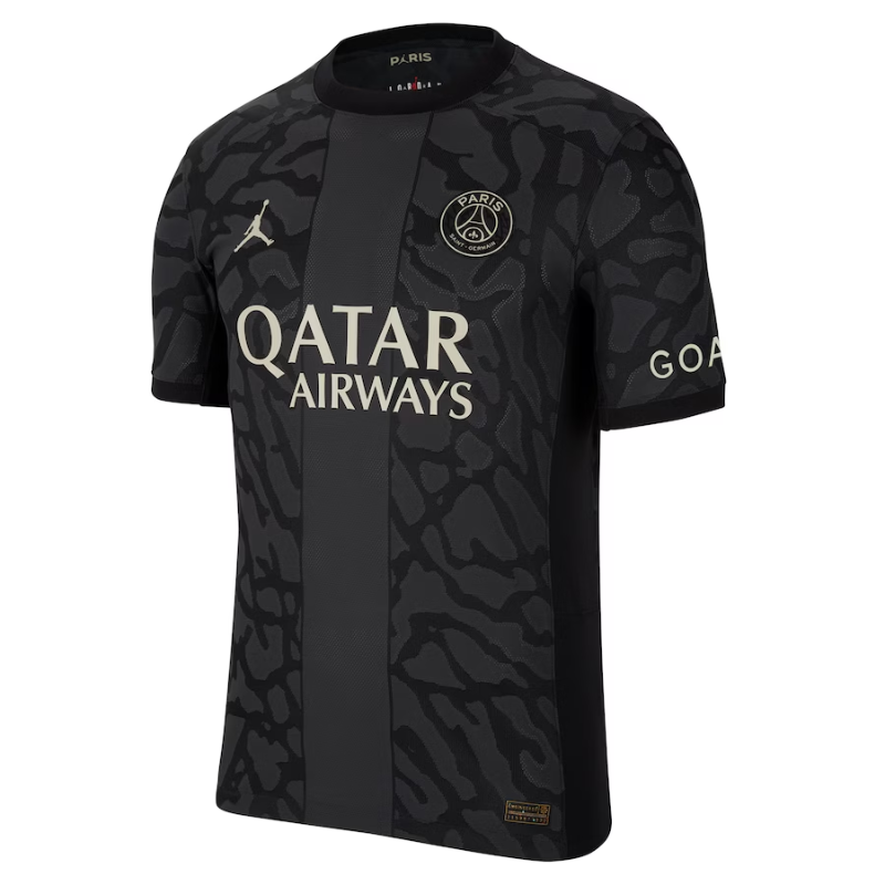 Jordan Brand Kylian Mbappe Paris Saint-Germain Anthracite 2023/24 Third Match Authentic Player Jersey