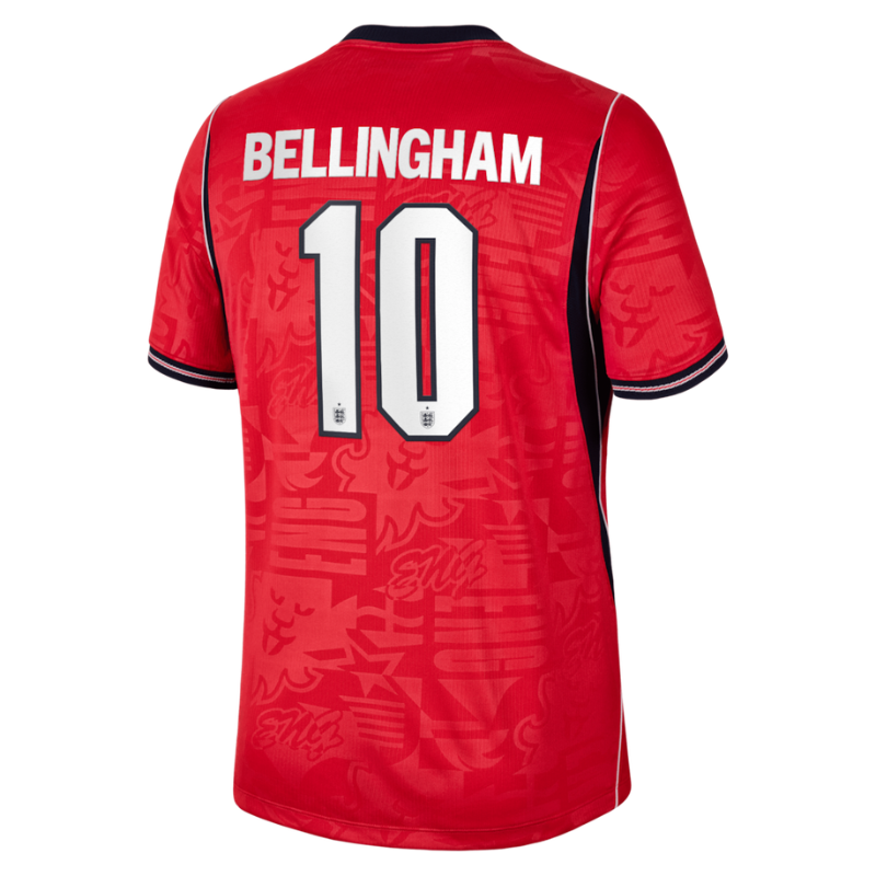 Jude Bellingham England National Team Nike 2026 Away Stadium Jersey - Red