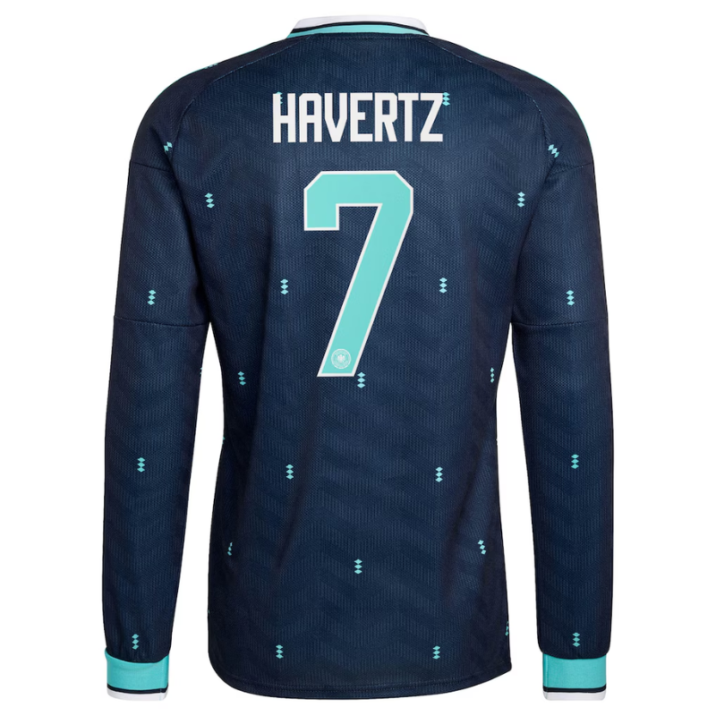 Kai Havertz Germany National Team adidas 2026 Away Long Sleeve Jersey - Navy