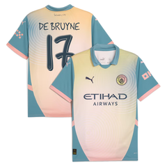 Kevin De Bruyne Manchester City 2024/25 Jersey - Blue