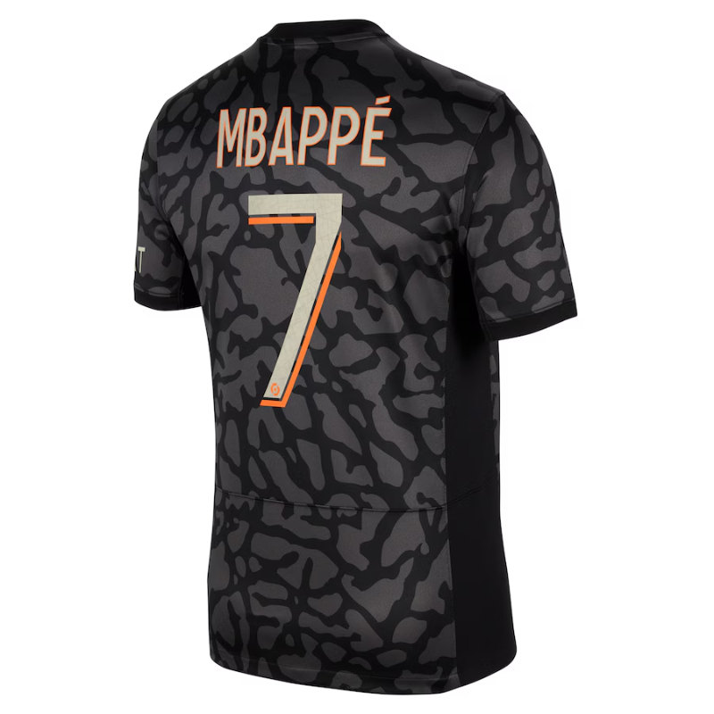Kylian Mbappe Paris Saint-Germain Jordan Brand 2023/24 Third Stadium Player Jersey - Anthracite Jordan Brand