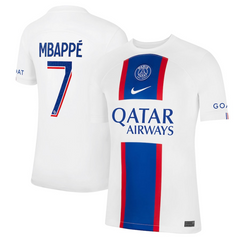 Kylian Mbappe Paris Saint-Germain Nike 2022/23 Third Breathe Stadium Player Jersey - White Nike
