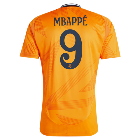 Kylian Mbappé Real Madrid adidas 2024/25 Away Player Jersey - Orange