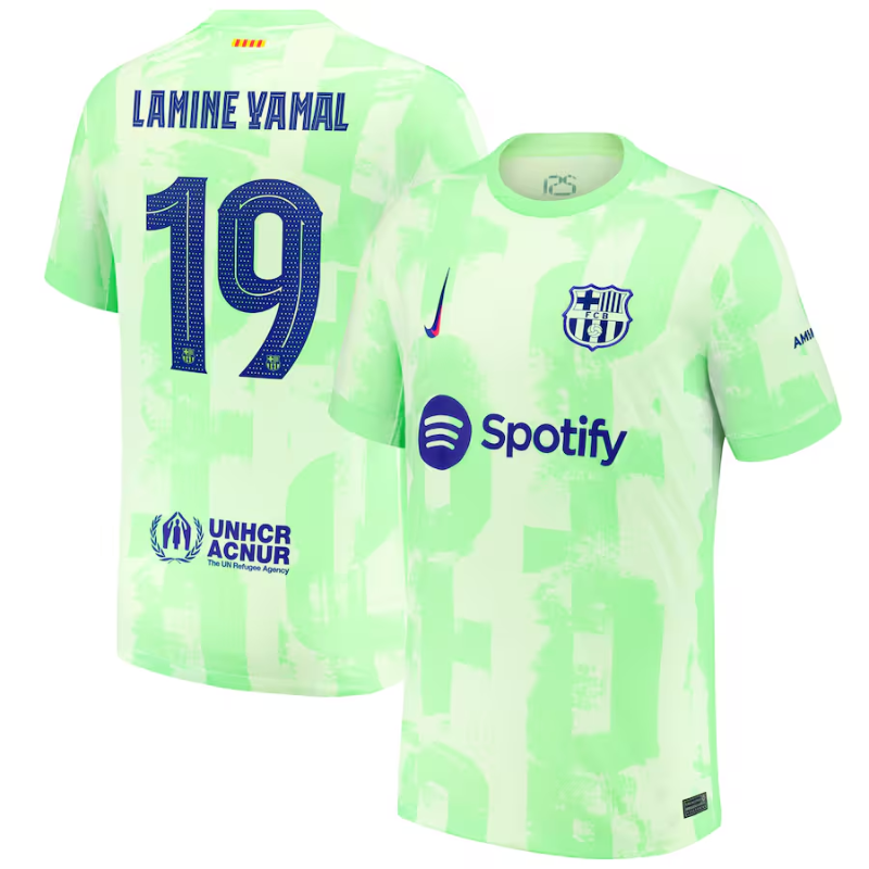 Lamine Yamal Barcelona Nike 2024/25 Third Player Jersey - Yellow Nike