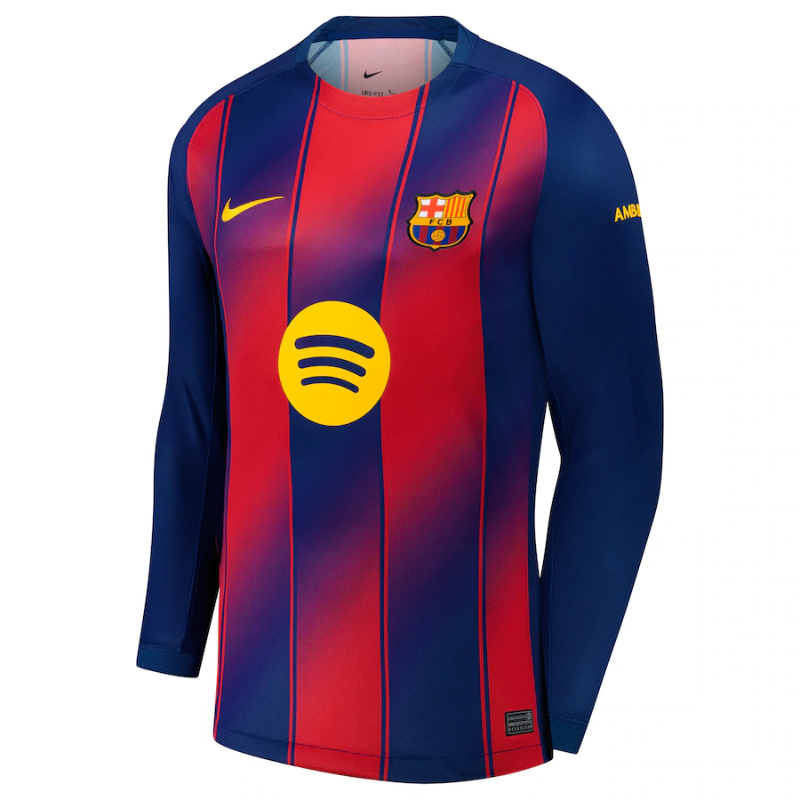 Lamine Yamal Barcelona Nike 2025/26 Long Sleeve Player Jersey - Blue Nike