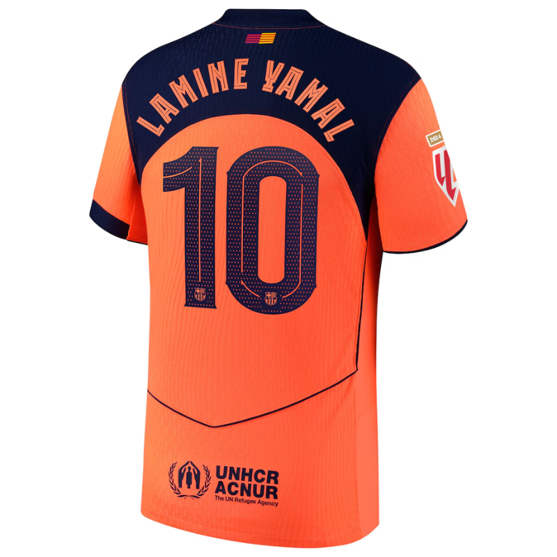Lamine Yamal Barcelona Nike 2025/26 Third Authentic Player Jersey - Orange Nike