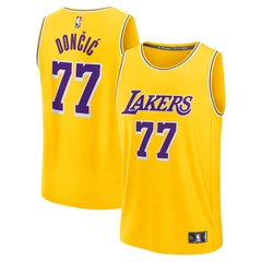 Los Angeles Lakers Gold & Purple Fastbreak Basketball Jersey (Dončić)