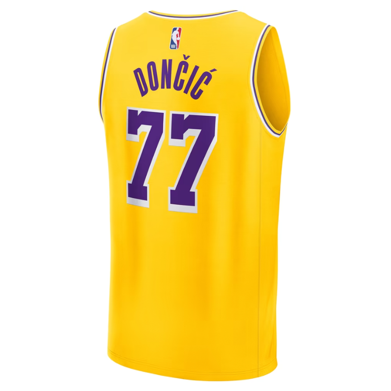 Los Angeles Lakers Gold & Purple Fastbreak Basketball Jersey (Dončić)