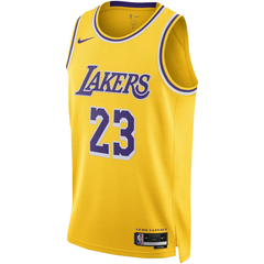 Los Angeles Lakers Gold & Purple Statement Edition Basketball Jersey (LeBron)