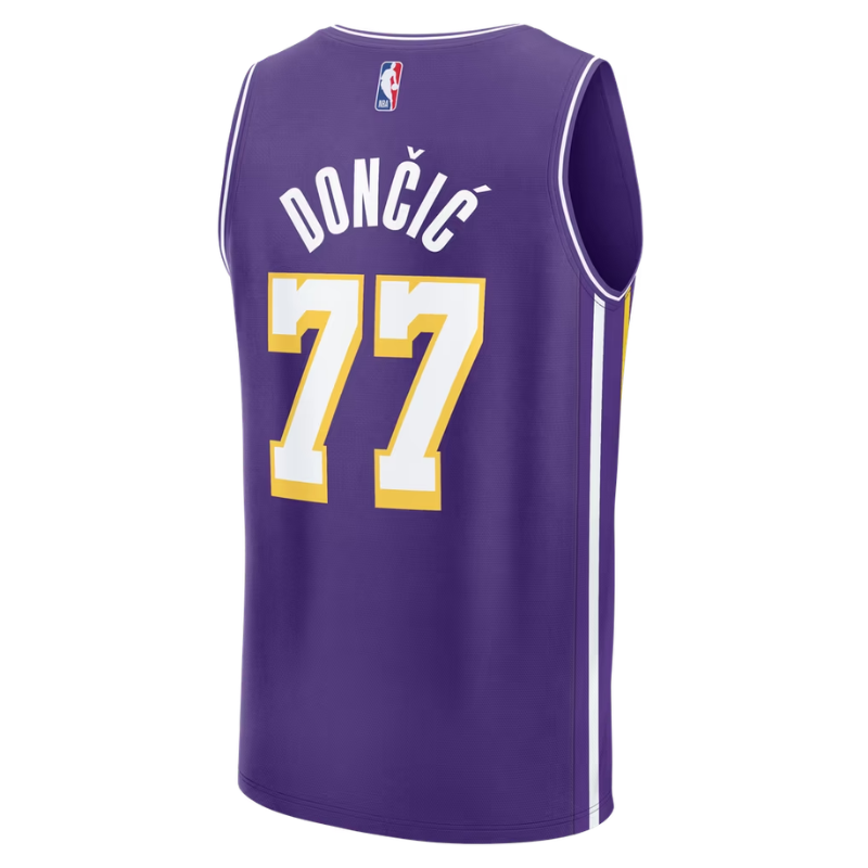 Los Angeles Lakers Purple & Gold Fastbreak Basketball Jersey (Dončić)