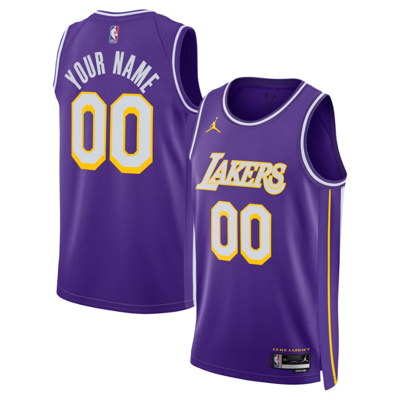 Los Angeles Lakers Purple & Gold Statement Edition Basketball Jersey