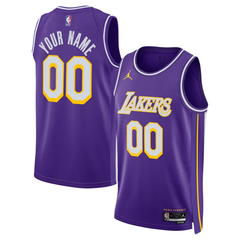 Los Angeles Lakers Purple & Gold Statement Edition Basketball Jersey