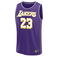 Los Angeles Lakers Purple & Gold Statement Edition Basketball Jersey (James)