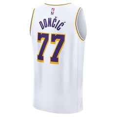 Los Angeles Lakers White & Purple Fastbreak Basketball Jersey  (Dončić)