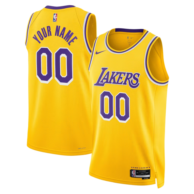 Los Angeles Lakers Yellow & Purple Icon Edition Basketball Jersey