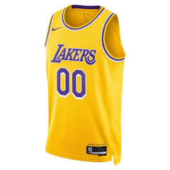 Los Angeles Lakers Yellow & Purple Icon Edition Basketball Jersey