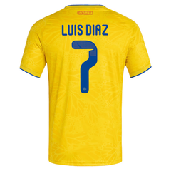 Luis Diaz Colombia National Team adidas 2026 Home Jersey - Yellow