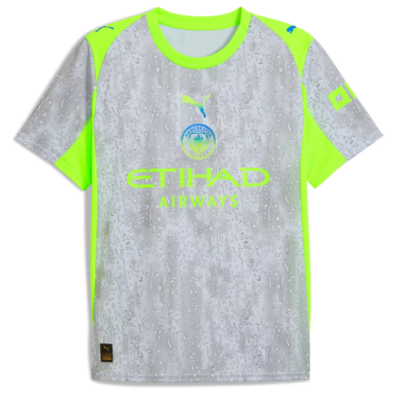 Manchester City 2025/26 Third Jersey - Green/Neon Green