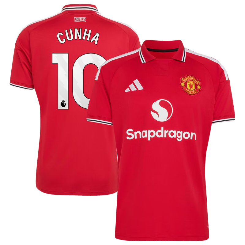 Manchester United Home Shirt 2026-27 with Cunha 10