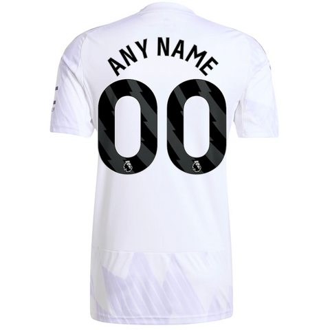Manchester United adidas 2025/26 Away Custom Jersey - White Adidas