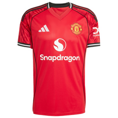 Manchester United adidas Home 2025/26 Custom Jersey - Red Adidas
