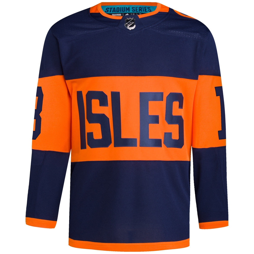 Mathew Barzal New York Islanders adidas 2024 NHL Stadium Series Primegreen Authentic Player Jersey – Navy Adidas