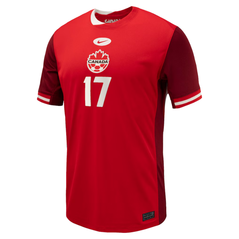 Men's Nike Jessie Fleming Red Canada Soccer 2024 Home Jersey
