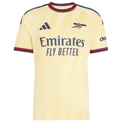 Men's Pale Yellow & Navy Custom Football Shirt (Arsenal)