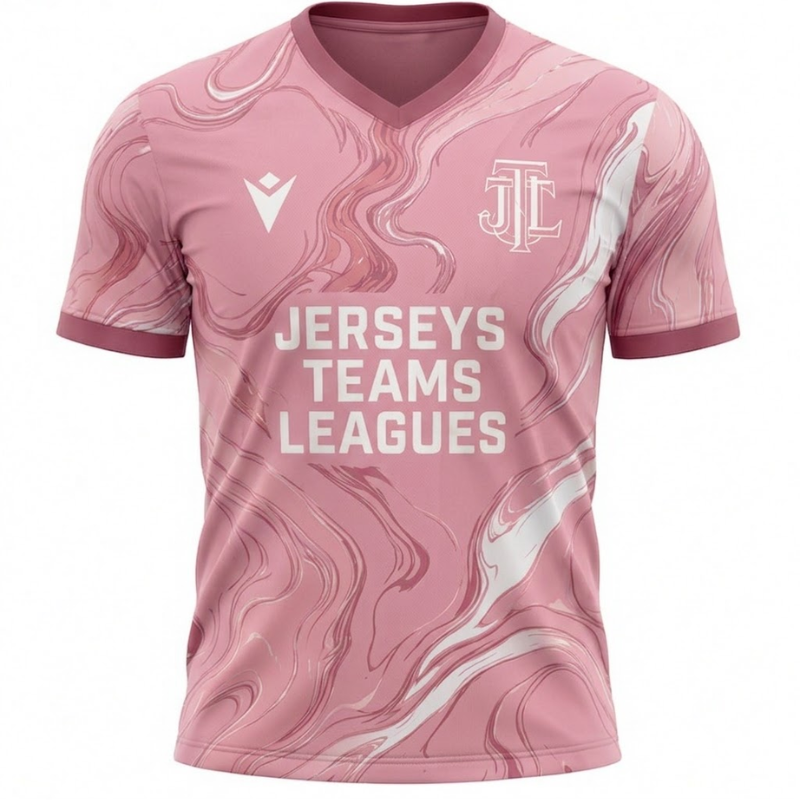 Men's Pink Marbled Football Shirt - Jersey Teams Leagues™