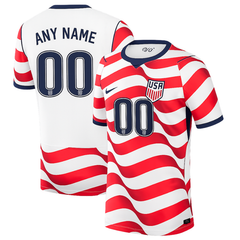 Men's Premium Red and White Wavy Striped Football Shirt – Slim Fit Pro-Style Matchday Performance Top