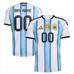 Men's Premium Sky Blue and White Striped Football Jersey – Regular Fit Customizable Matchday Tee