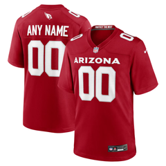 Men's Red Custom American Football Jersey (Arizona)