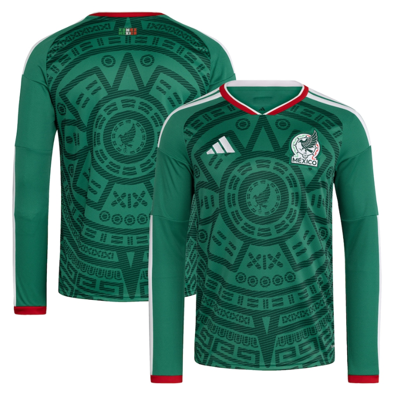 Mexico National Team adidas FIFA x World Cup 2026 Home Long Sleeve Jersey - Green