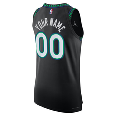 Minnesota Black, Green & Blue Statement Edition Basketball Jersey