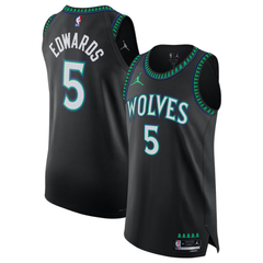 Minnesota Black, Green & Blue Statement Edition Basketball Jersey (Edwards)