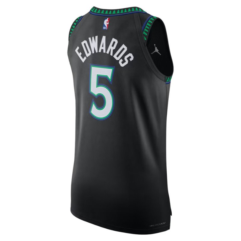 Minnesota Black, Green & Blue Statement Edition Basketball Jersey (Edwards)