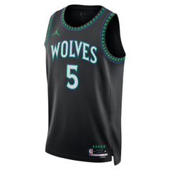 Minnesota Black, Green & Blue Statement Edition Basketball Jersey (Edwards)