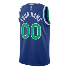 Minnesota Royal Blue, Green & White Classic Edition Basketball Jersey