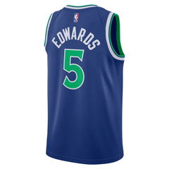Minnesota Royal Blue, Green & White Classic Edition Basketball Jersey (Edwards)