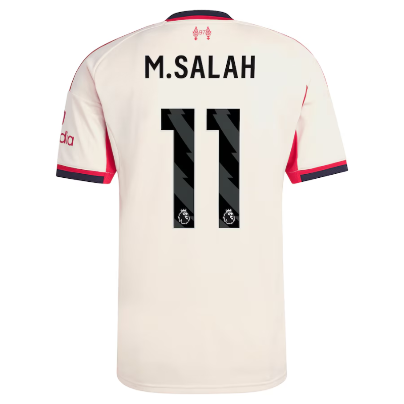 Mohamed Salah Liverpool adidas 2025/26 Away Player Jersey - White Adidas