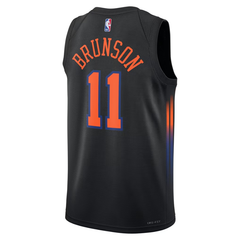 New York Knicks Black & Orange Statement Edition Basketball Jersey (Brunson)