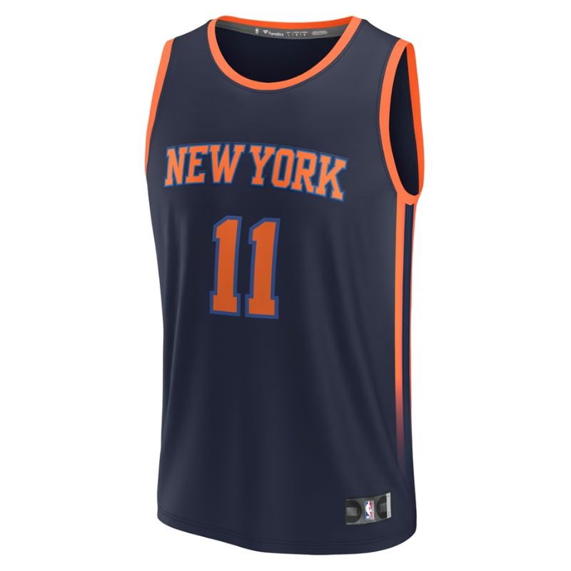 New York Knicks Navy & Orange Statement Edition Basketball Jersey (Brunson)